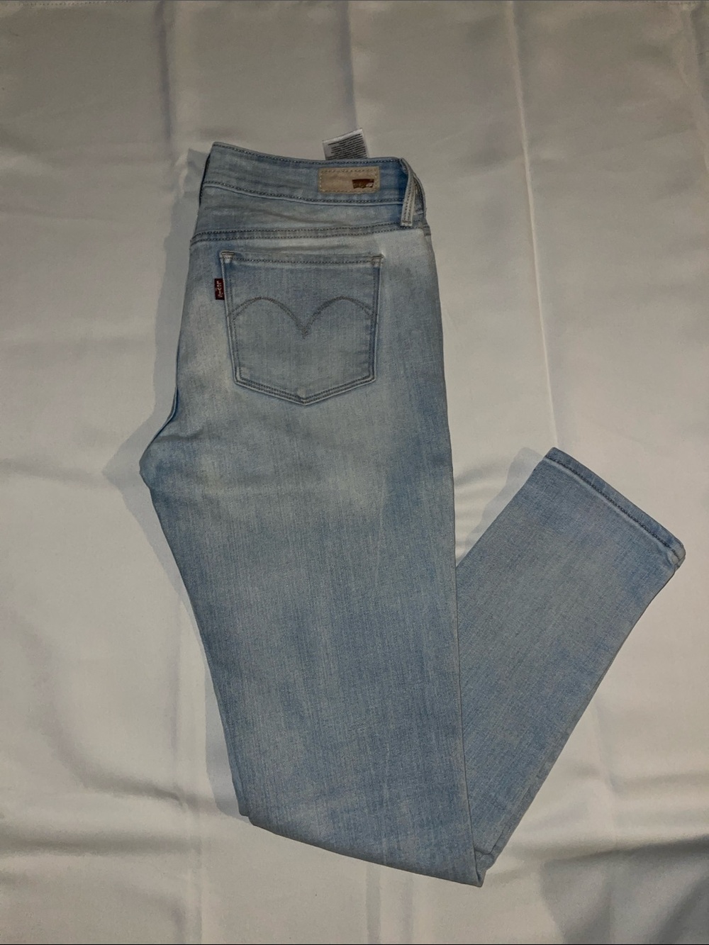Levi's DISCONTINUED Light Blue Slight curve mid rise skinny Jeans